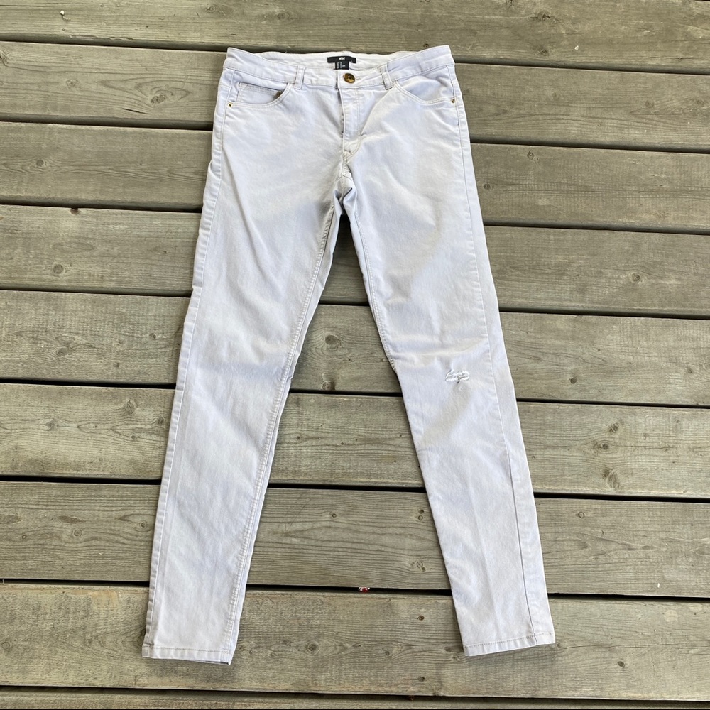 3/$25 || H&M Cream-Coloured Jeans/Pants